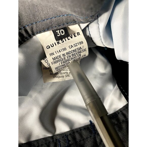 Quiksilver Mens 30 Striped Colorblock Recycler Board Shorts Beach Swim Trunks - Picture 6 of 9